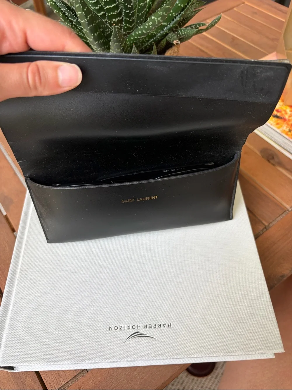 Saint Laurent SL37 001 Black Oversized Square Sunglasses 58mm